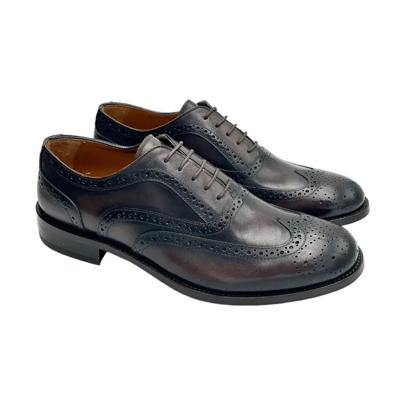 Sandro Barbera & Figli 44205 Oxford scarpe uomo marrone pelle