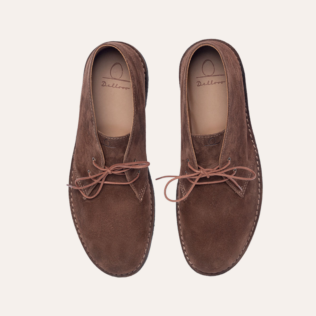 Dellovo Cardon desert boot camoscio cognac