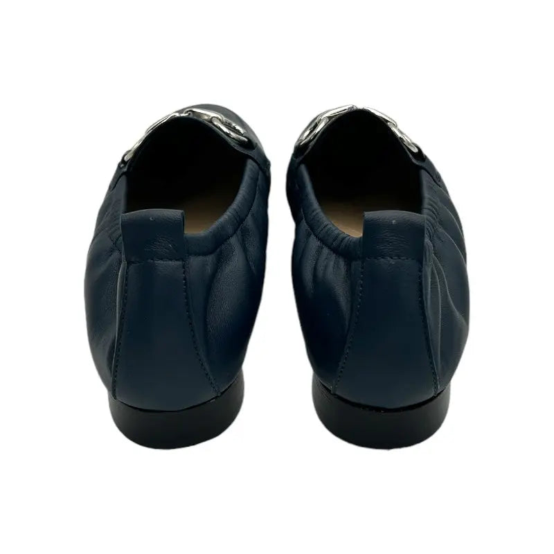 Sandro Barbera 4003 Mocassino Donna Blu Nappa Morsetto