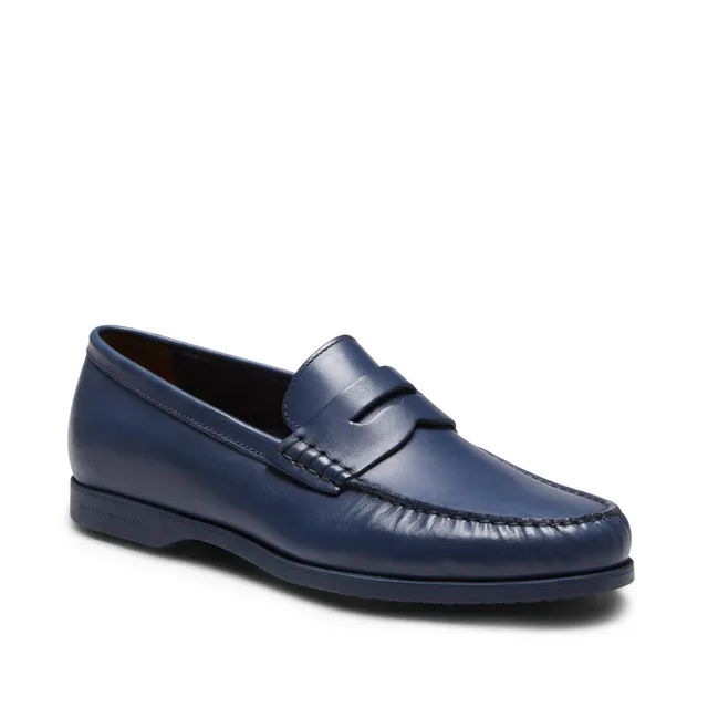 F.lli Rossetti 13305 Mocassino Pelle Uomo Blu Marine Fondo Gomma