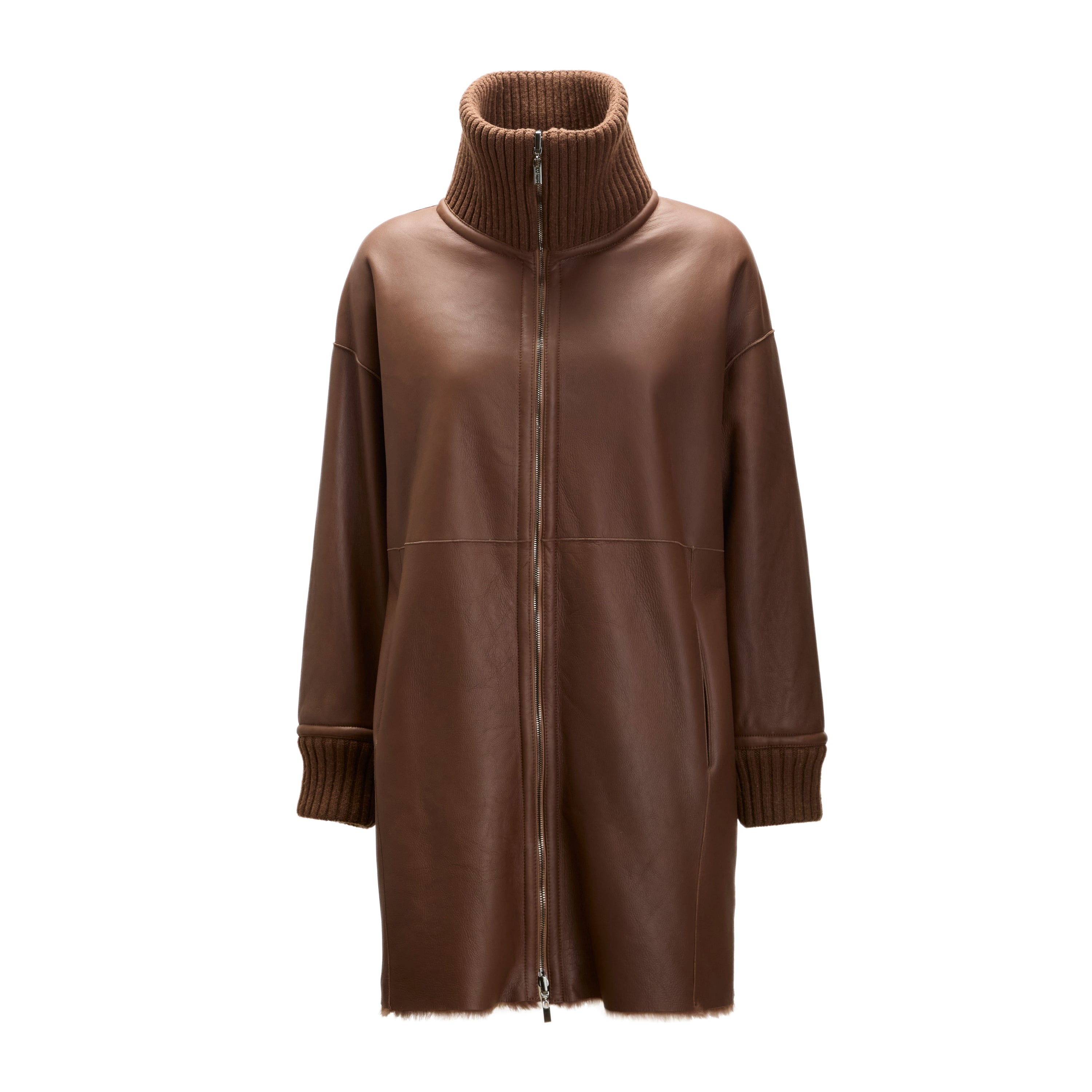 F.lli Rossetti 98417 Cappotto Shearling Reversibile Marrone