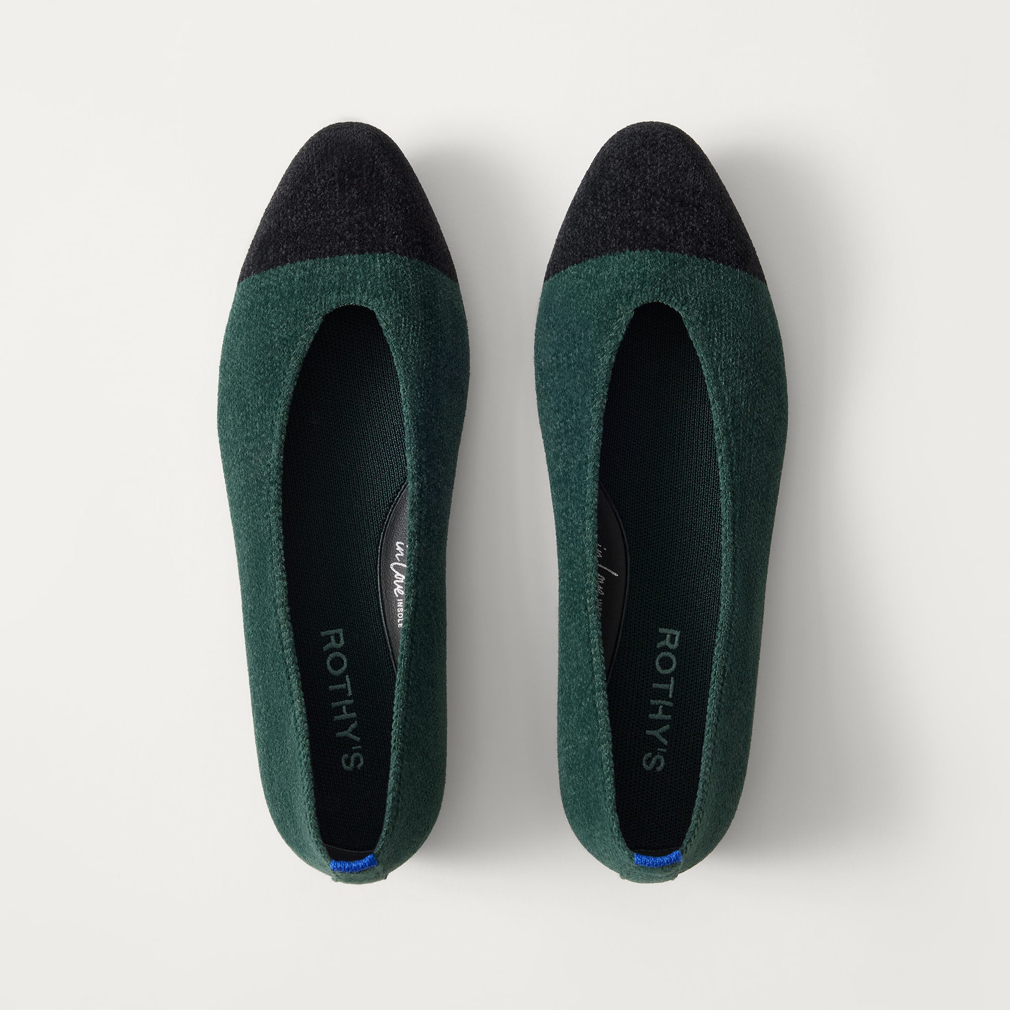 Rothy's Flats The Almond Ballet ballerine verde punta mandorla