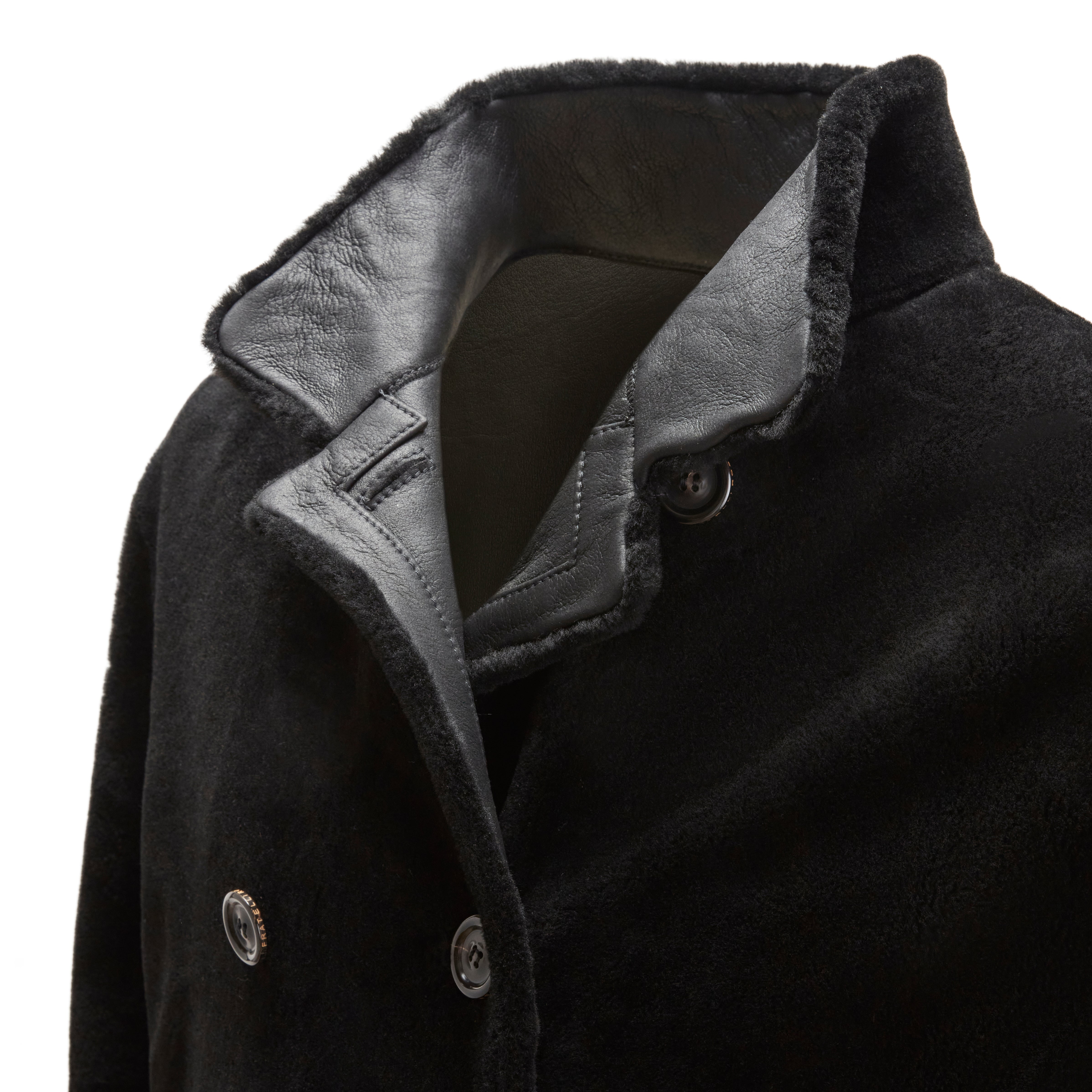 F.lli Rossetti Outerwear Man 99810 Cappotto Nero Reversibile