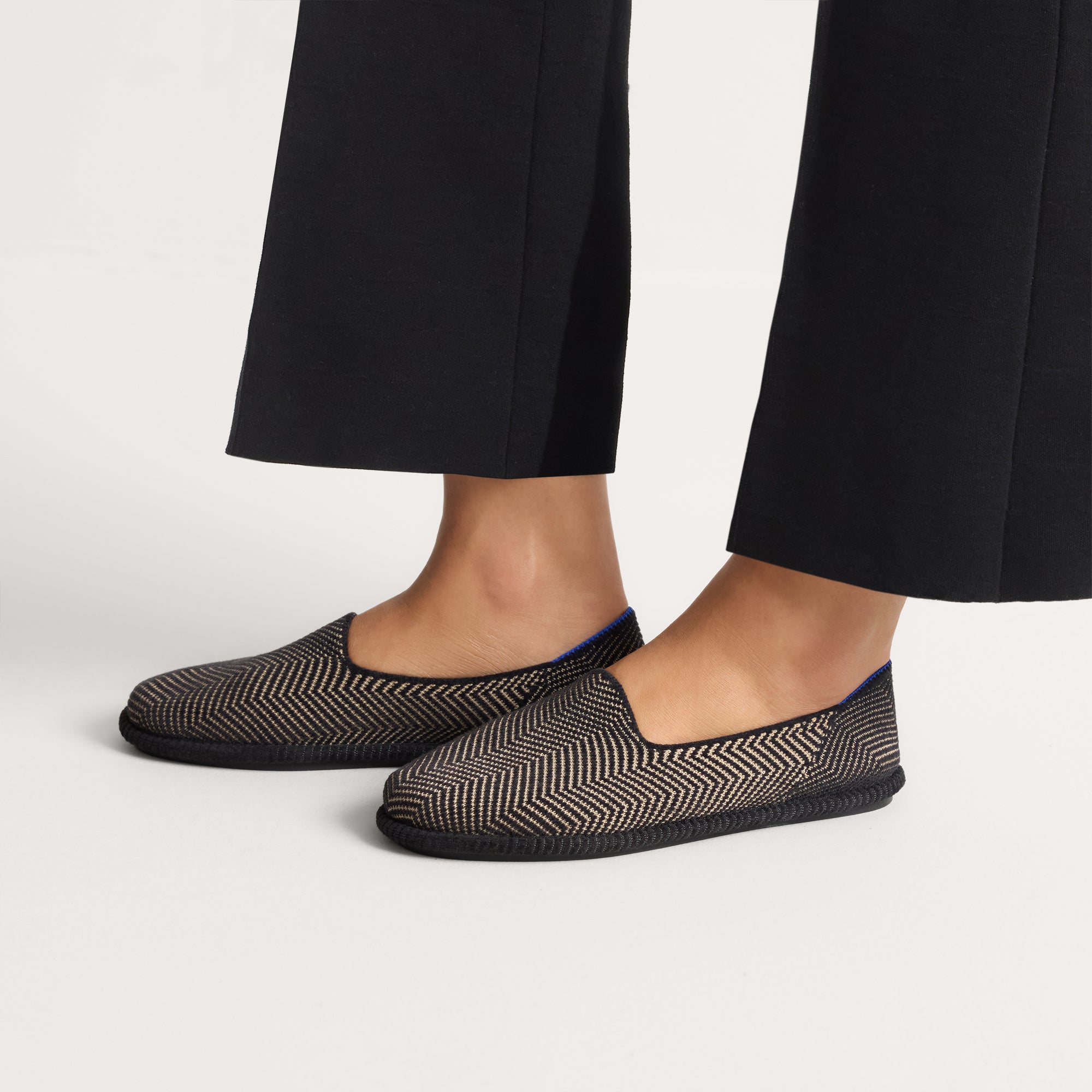 Rothy's The Cruiser Loafer mocassini Jet Herringbone spigati