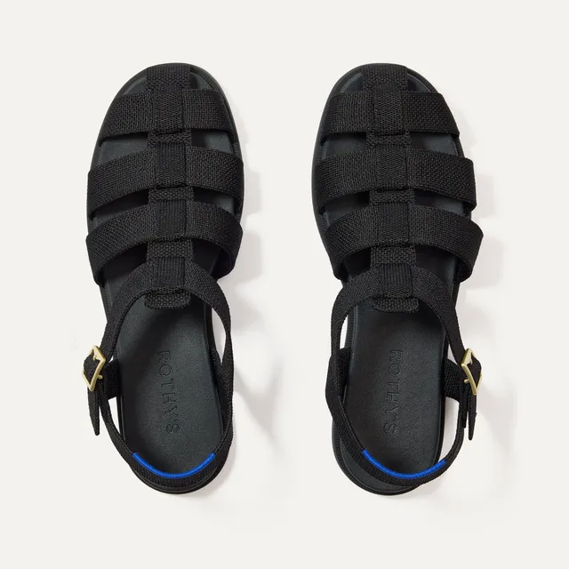 Rothy's The Fisherman Sandal sandali Black chiusura