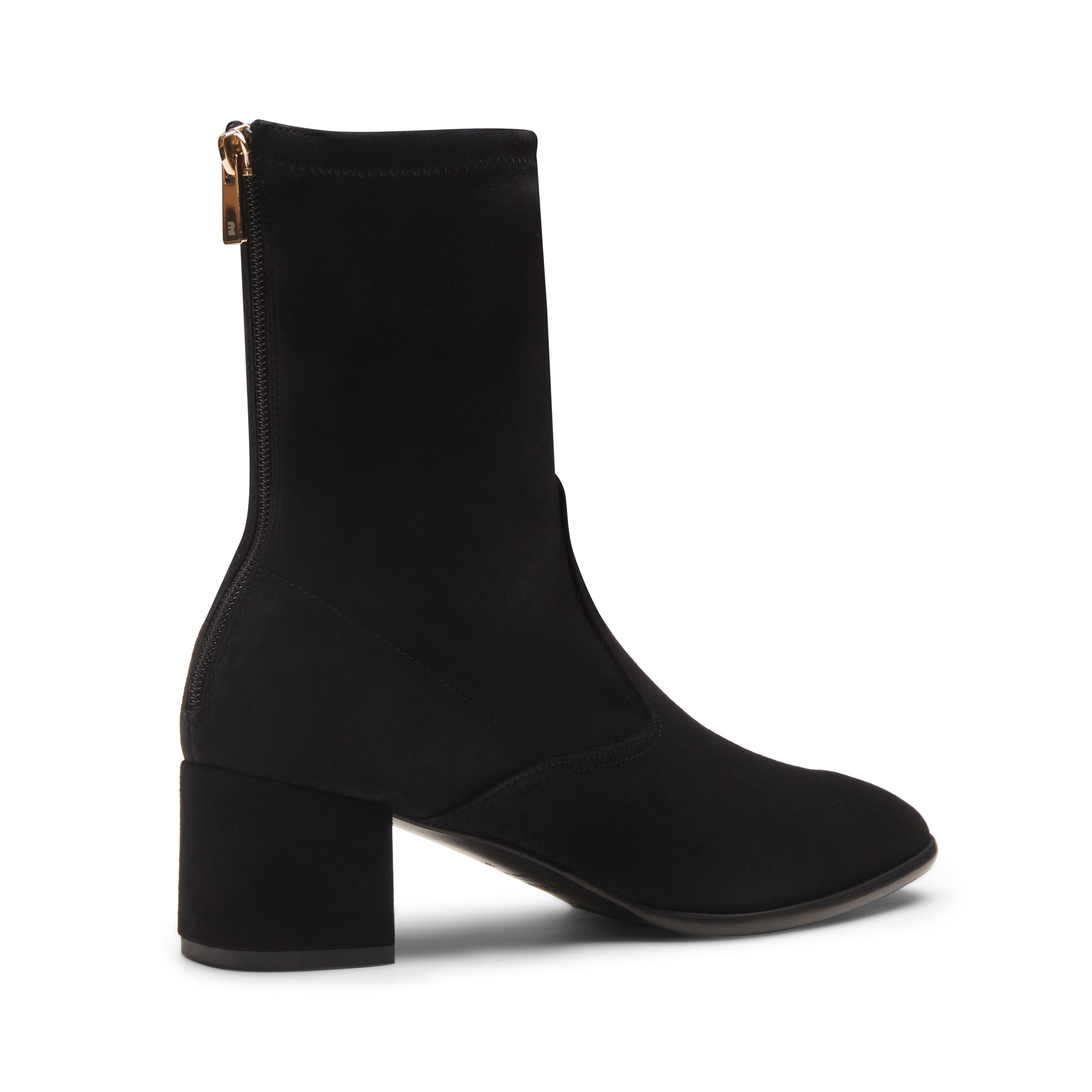 F.lli Rossetti 66085 Stivaletto Suede Nero Tacco Comodo