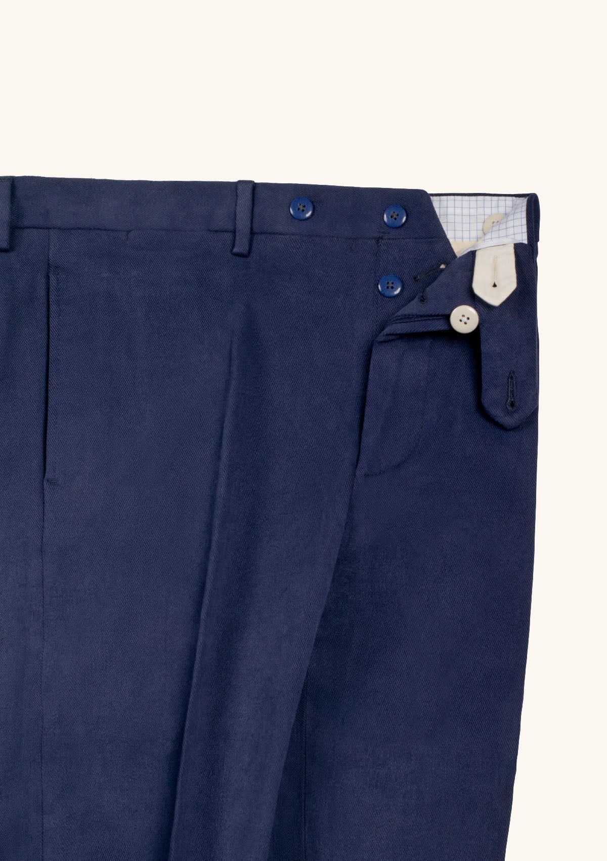 Stefano Bemer SV3064 pantaloni cotone blu royal