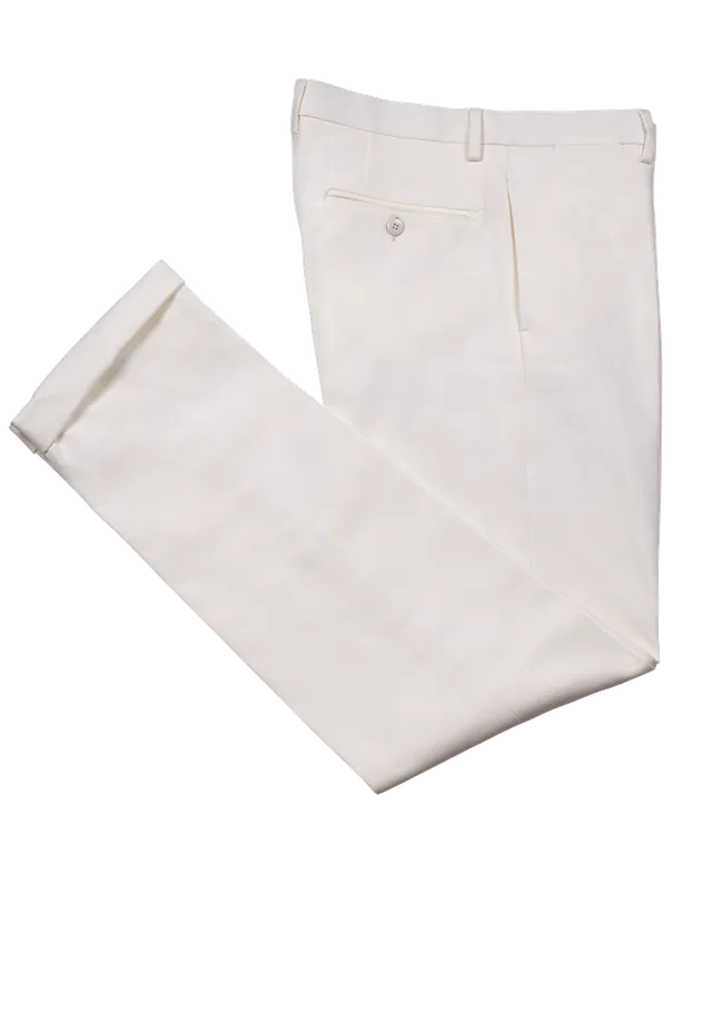 Stefano Bemer SV3059 pantaloni bianchi cotone 50