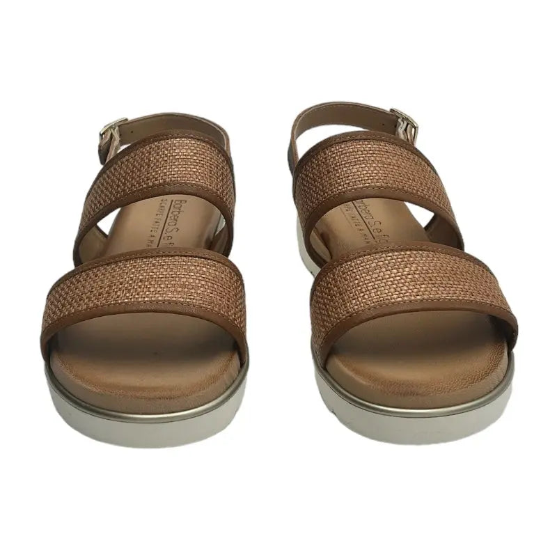 Sandro Barbera 1067 sandalo donna cuoio in pelle