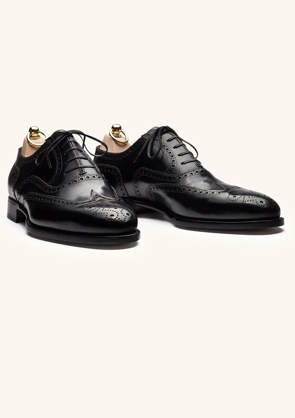 Stefano Bemer C6240 Oxford Uomo Nere Wingtip Misura 42