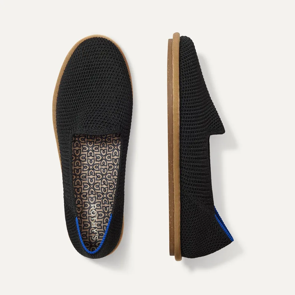 Rothy's The Cruiser Loafer mocassini donna Black Raffia-Knit