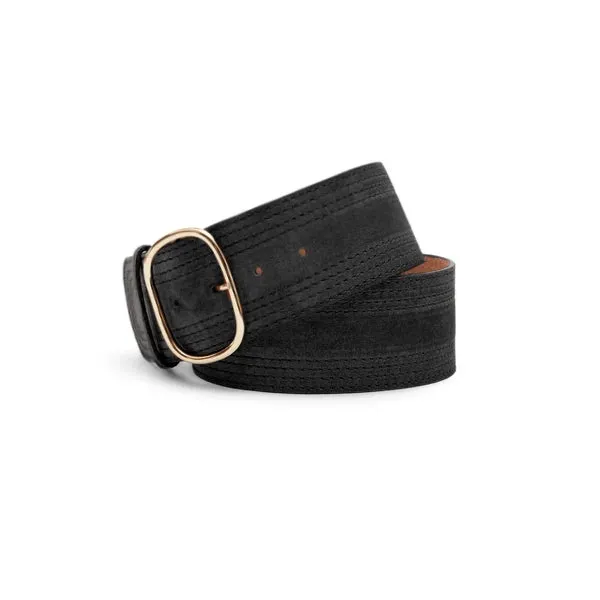F.lli Rossetti 97515 Cintura Donna Nera in Suede