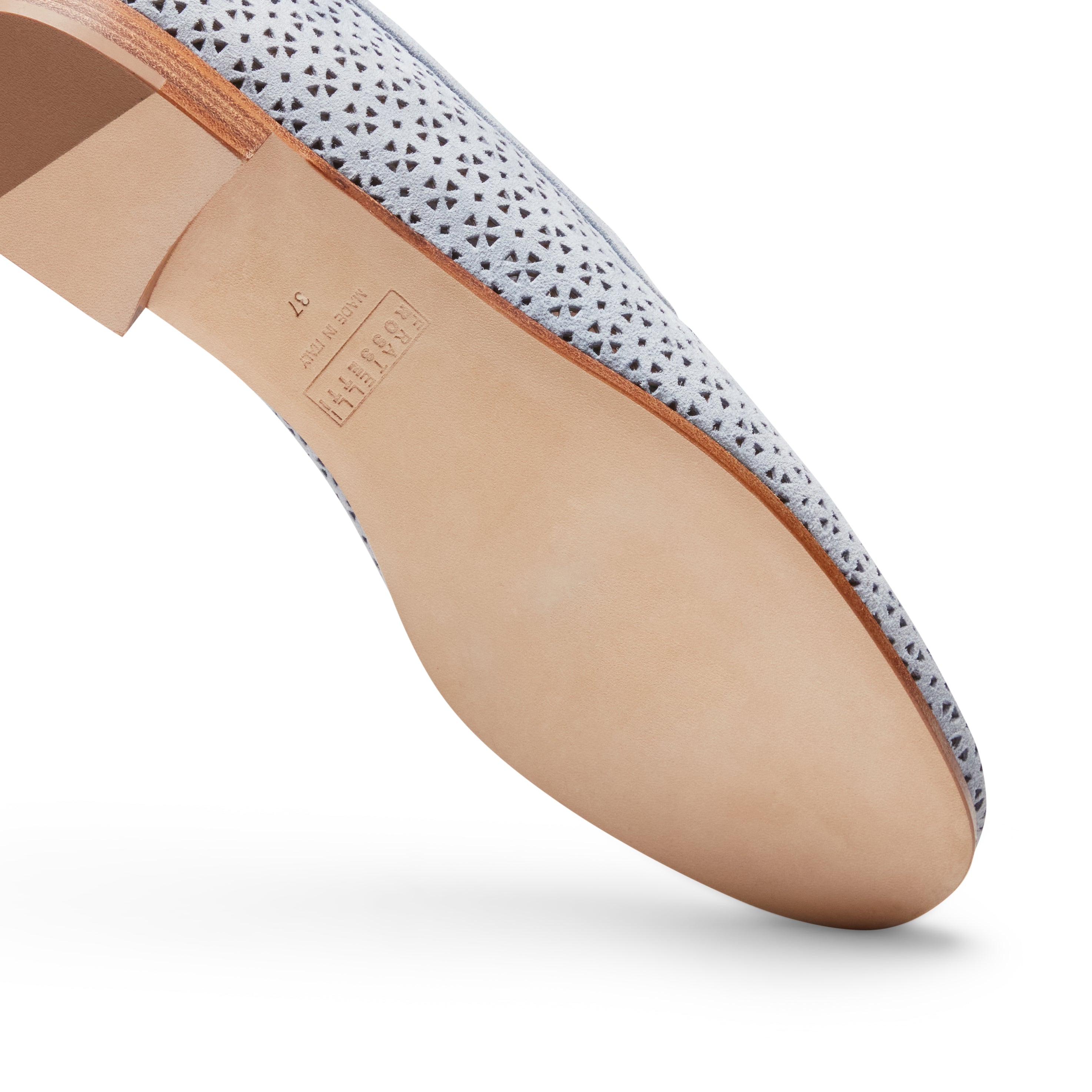 F.lli Rossetti Brera 68045 mocassino celeste scamosciato