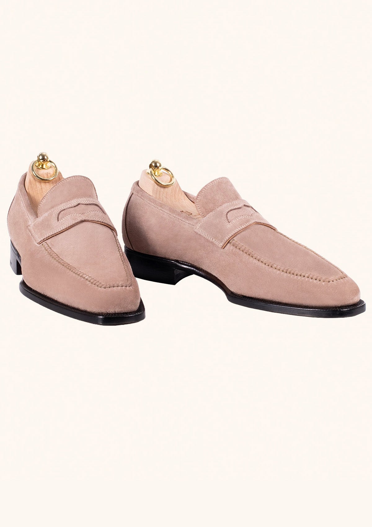 Stefano Bemer Loafers C1340 Mocassini camoscio beige