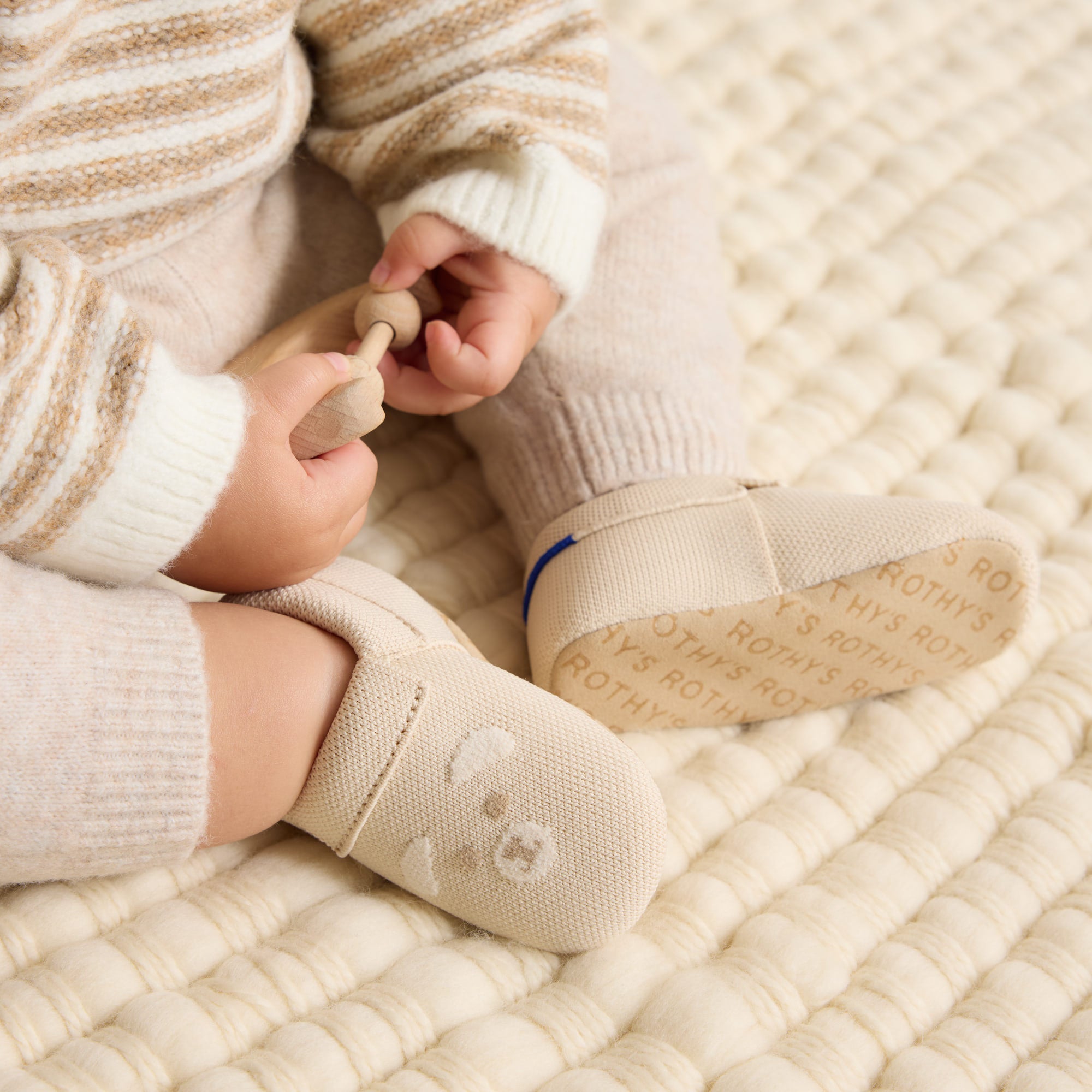 Rothy's Kids Shoes The Baby Moc Mocassini Frosted Teddy