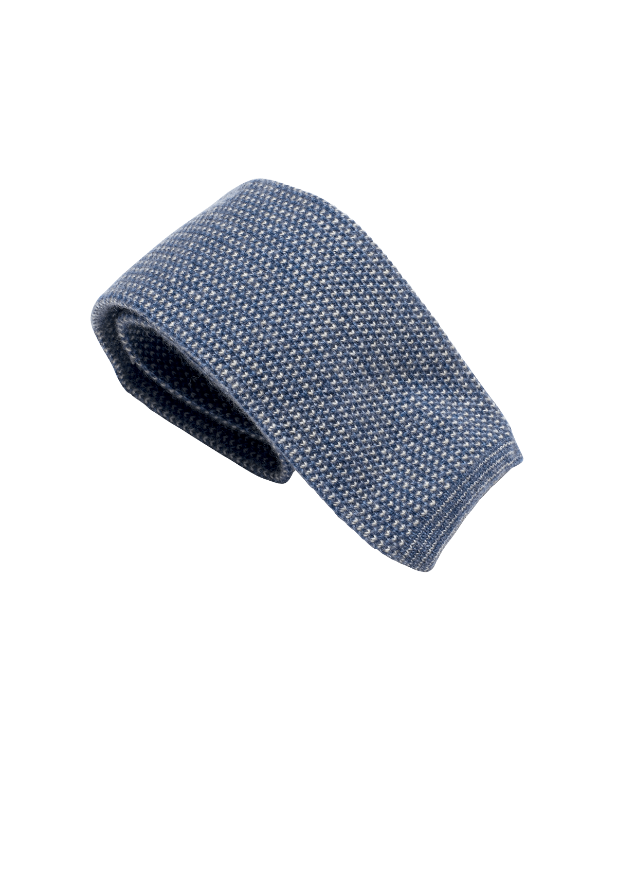 Stefano Bemer Ties Maglia Pattern 1 cravatta lana azzurro bianco