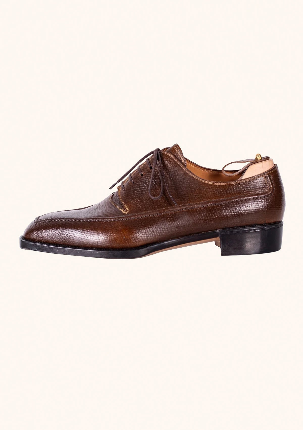 Stefano Bemer Derbies T4250 scarpe marroni horsefront
