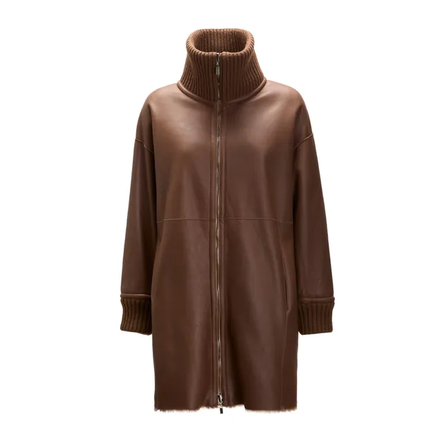 F.lli Rossetti 98417 Cappotto Shearling Reversibile Marrone