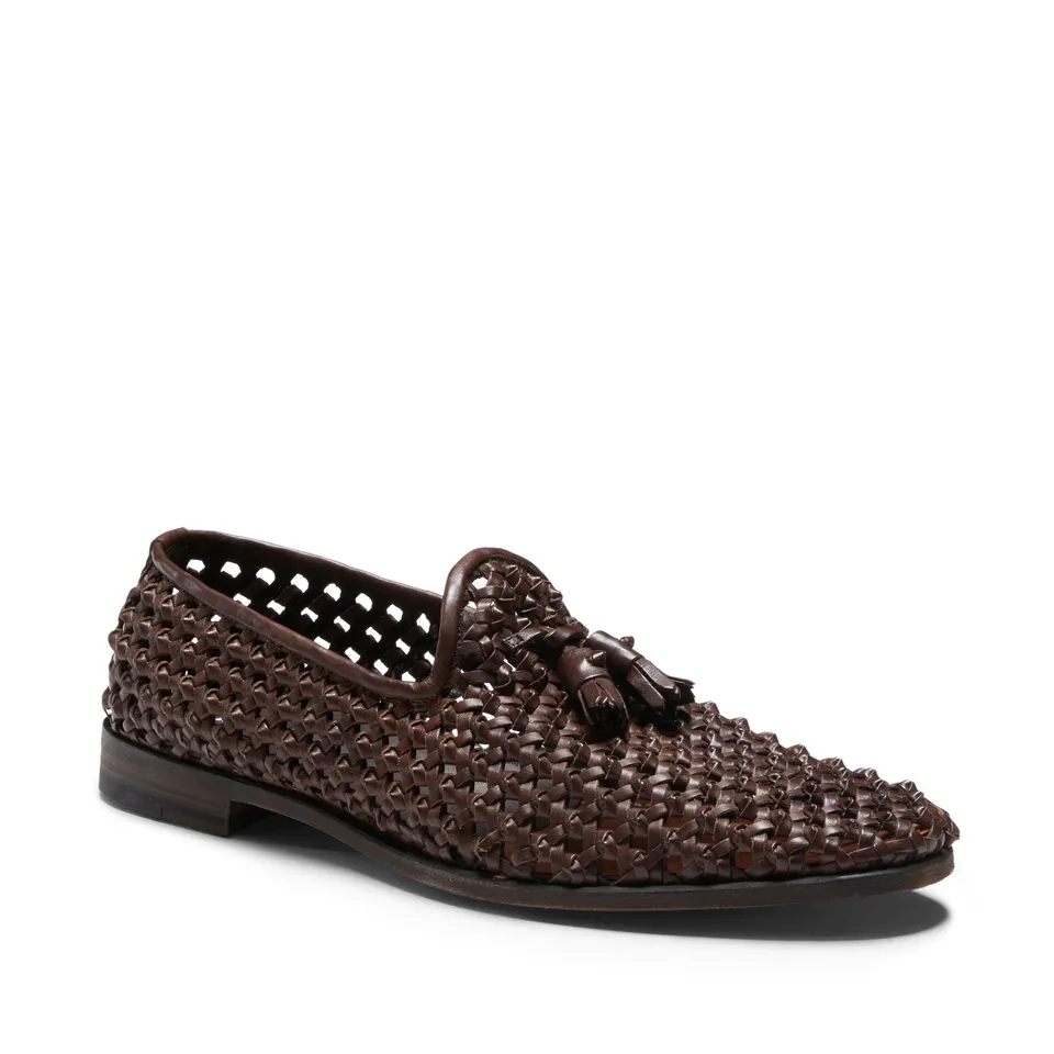 F.lli Rossetti slipper mogano pelle nappine cuoio