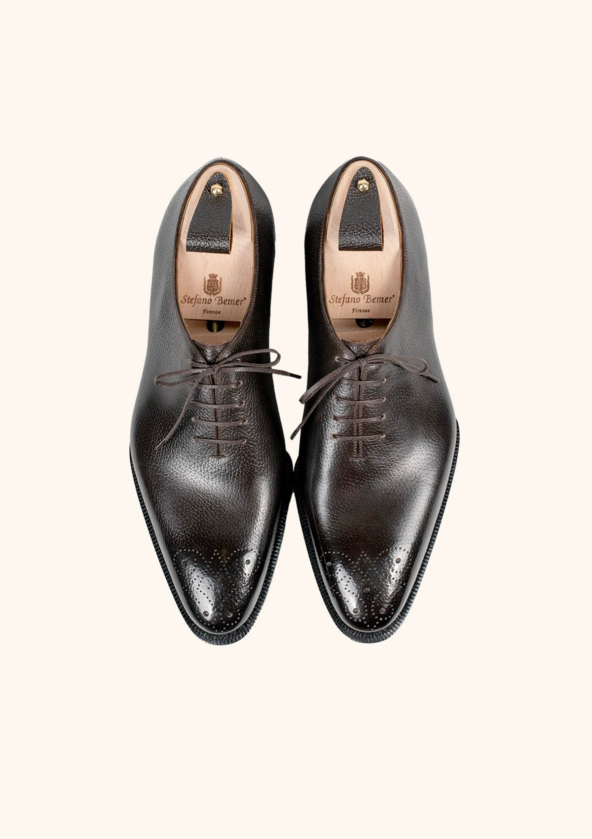 Stefano Bemer Oxfords T6310F Wholecut Marroni Misura 42