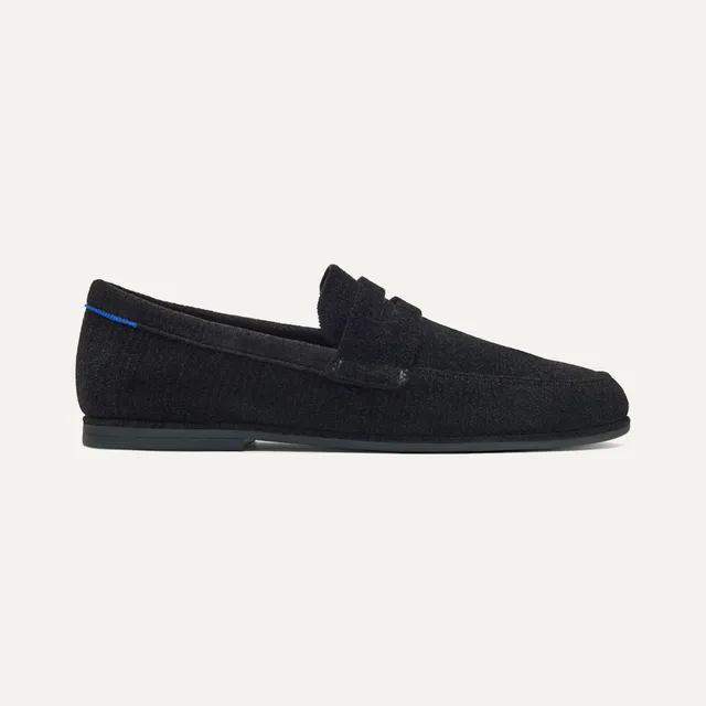 Rothy's The Ravello Penny Loafer mocassini uomo nero scamosciato