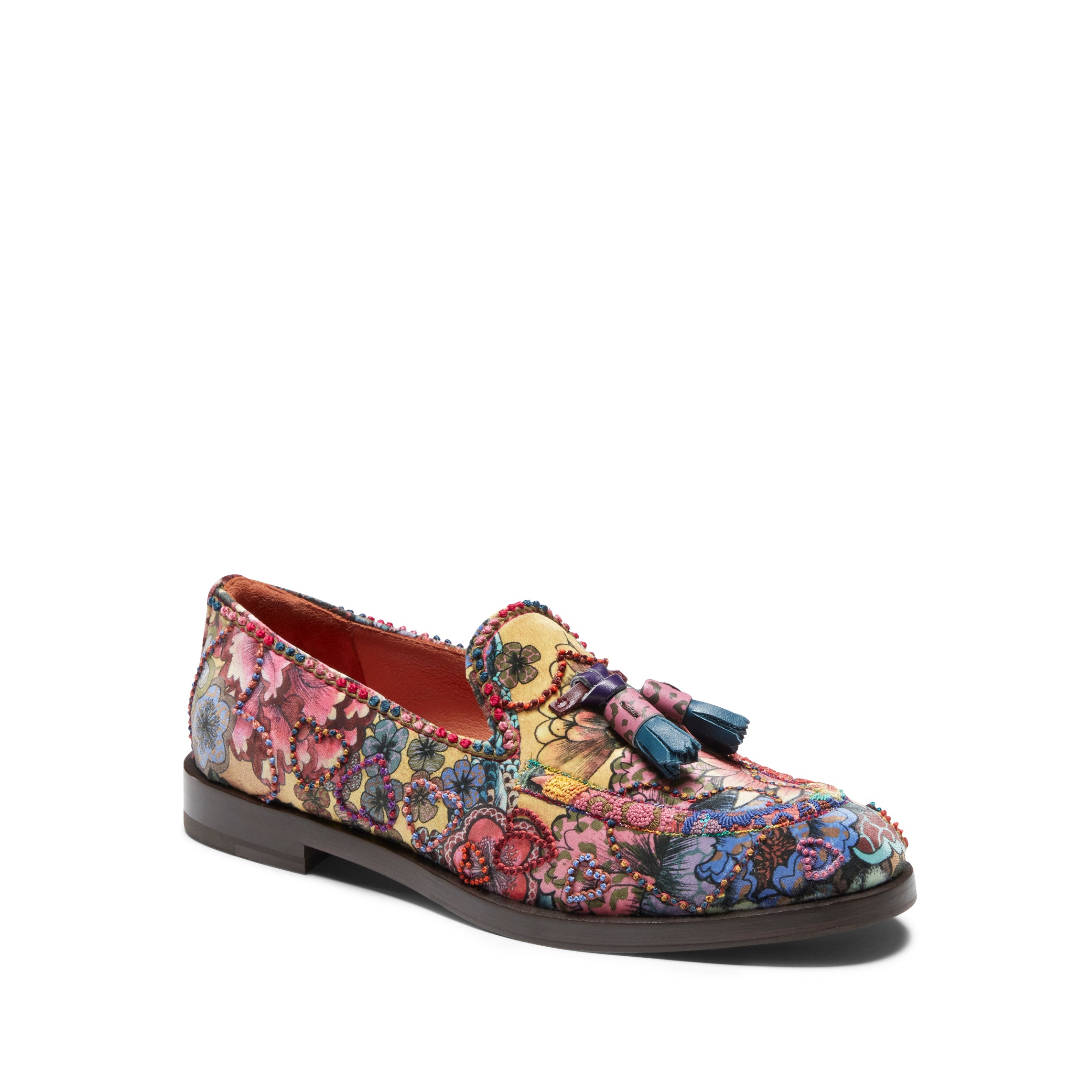 F.lli Rossetti Brera In Love mocassino donna velluto multicolor