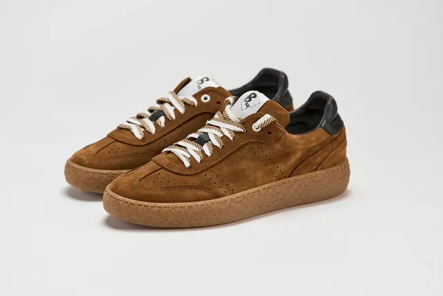 Sandro Barbera B68 Vibe Cuir Sneaker Uomo Cumino Pelle