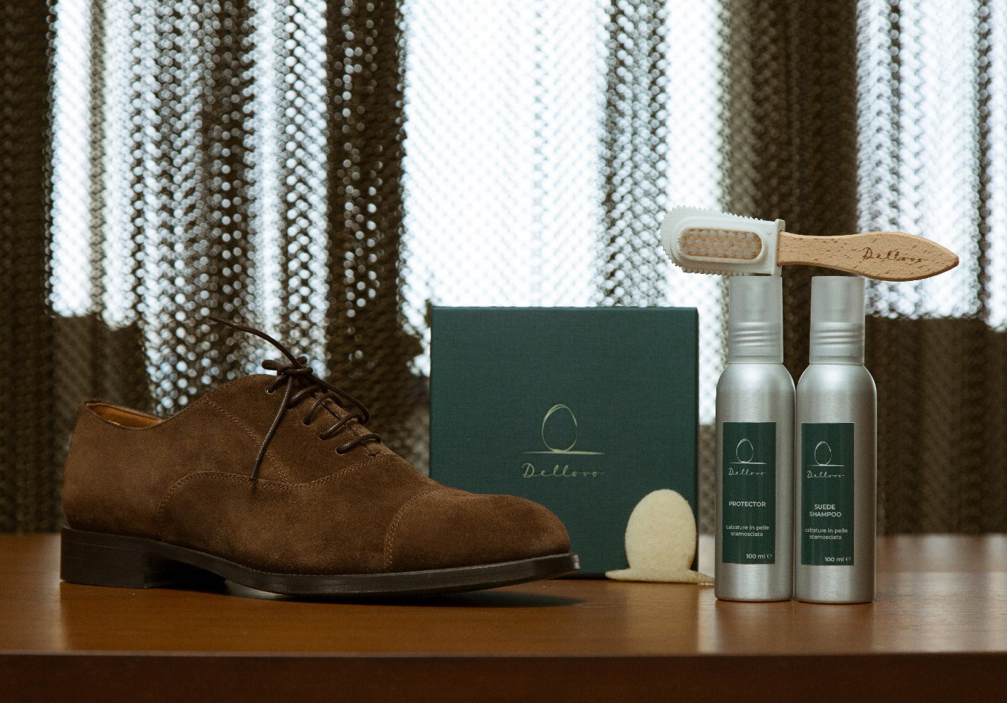 Dellovo Kit pulizia gomma para per camoscio naturale