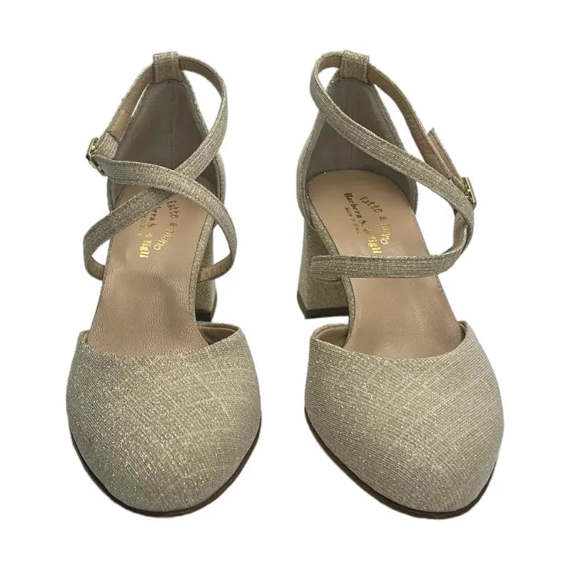 Sandro Barbera Sandali 603 Galassia Gold Sandalo Oro Tacco 6 cm