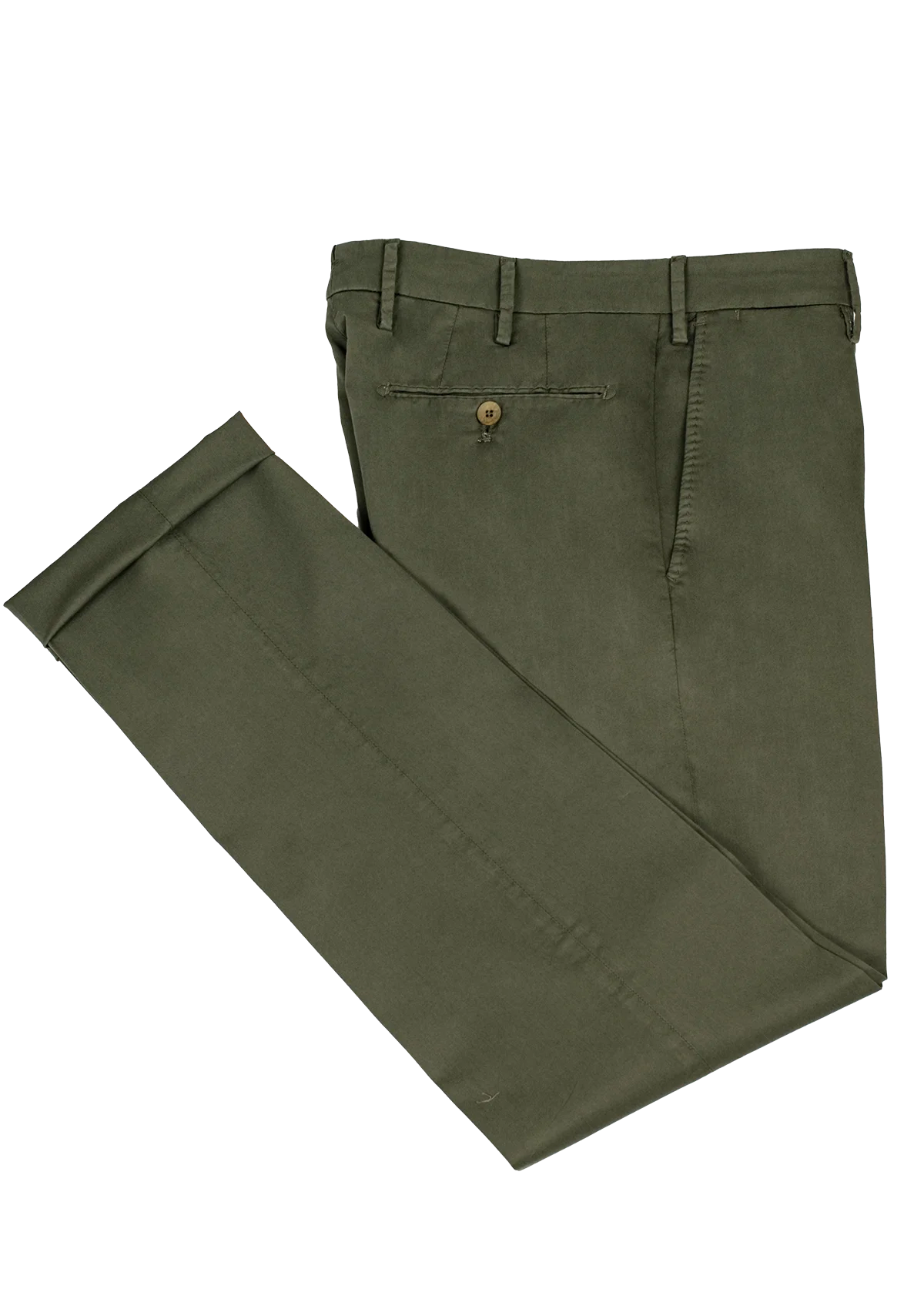 Stefano Bemer Trousers SV3047 chino oliva cotone slim