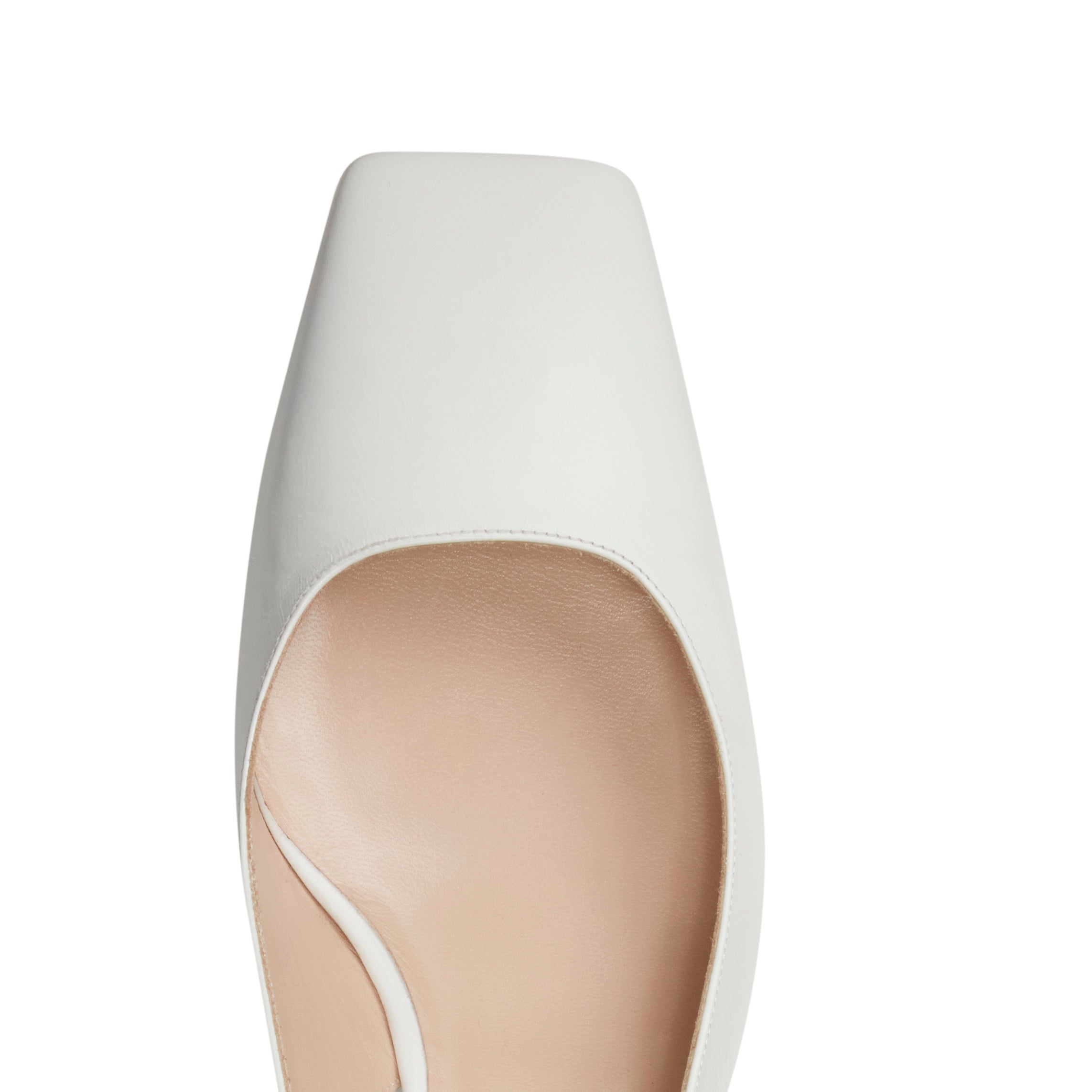 F.lli Rossetti slingback pelle bianco tacco 40mm