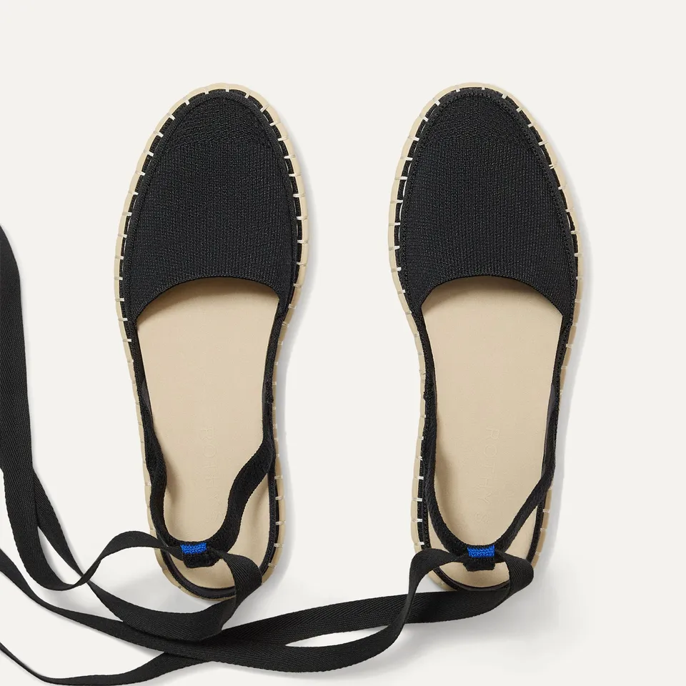Rothy's Flats The D'Orsay Espadrille Ballerine Nero