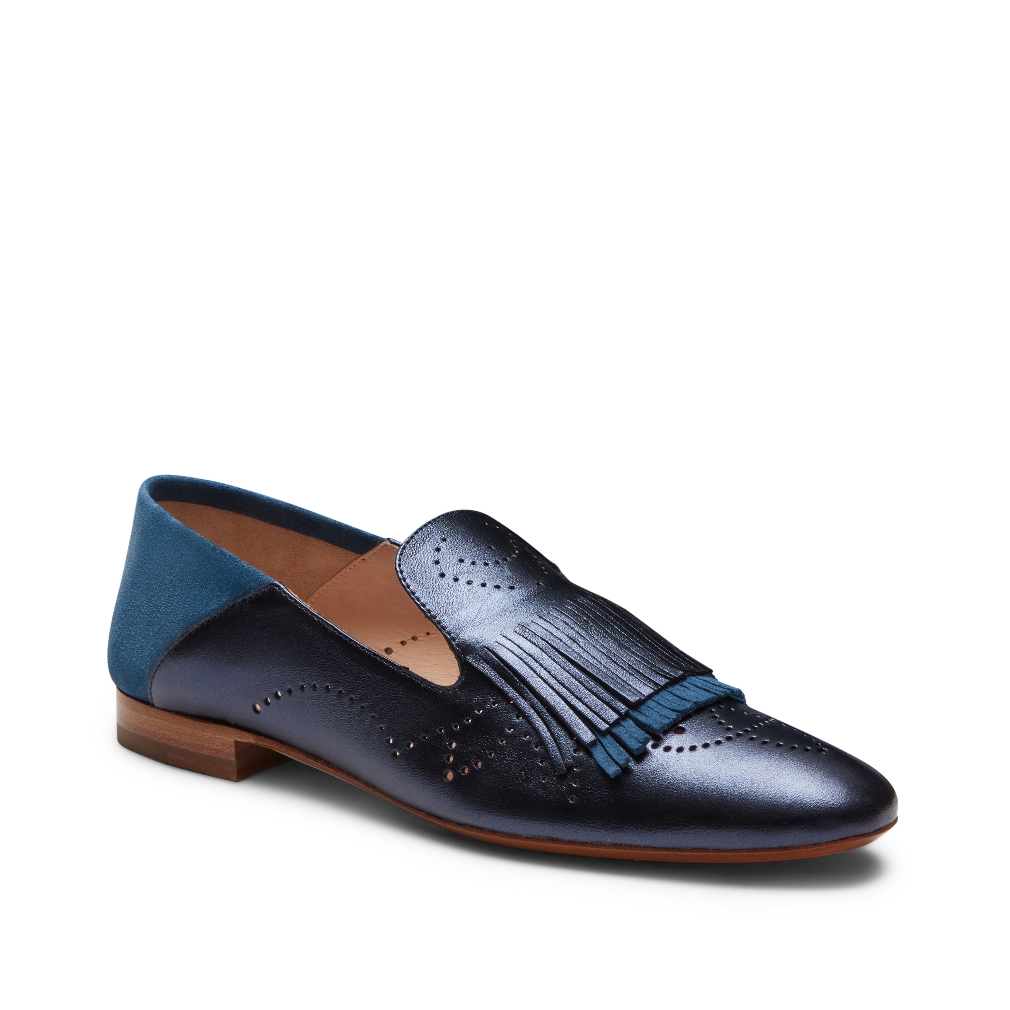 F.lli Rossetti Hobo 65345 Slipper Blumetalli in Pelle