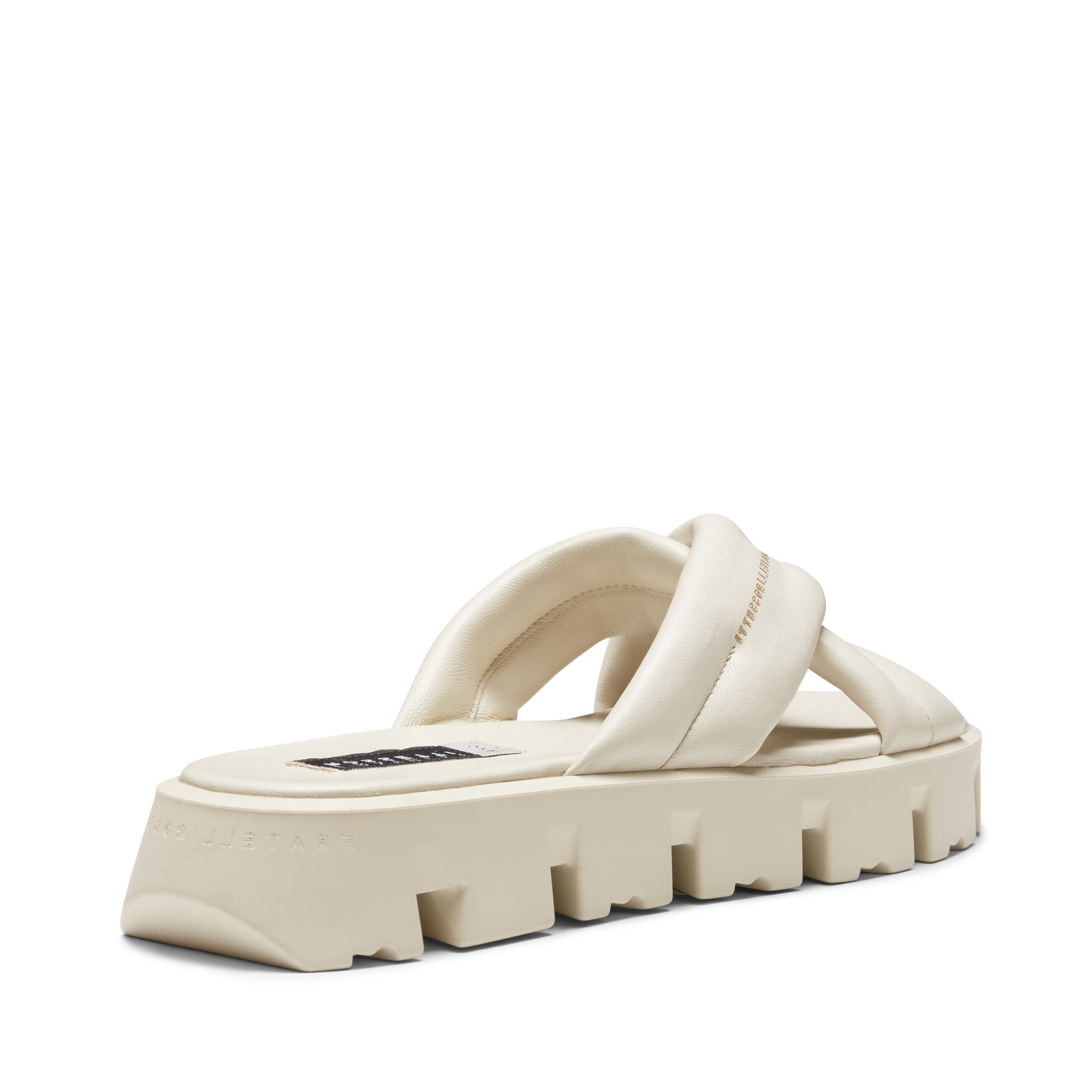 F.lli Rossetti 76895 Sandalo Donna Pelle Latte Incrociato
