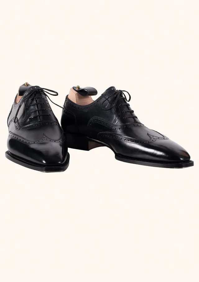 Stefano Bemer Oxfords T6405 scarpe oxford nere pelle vitello