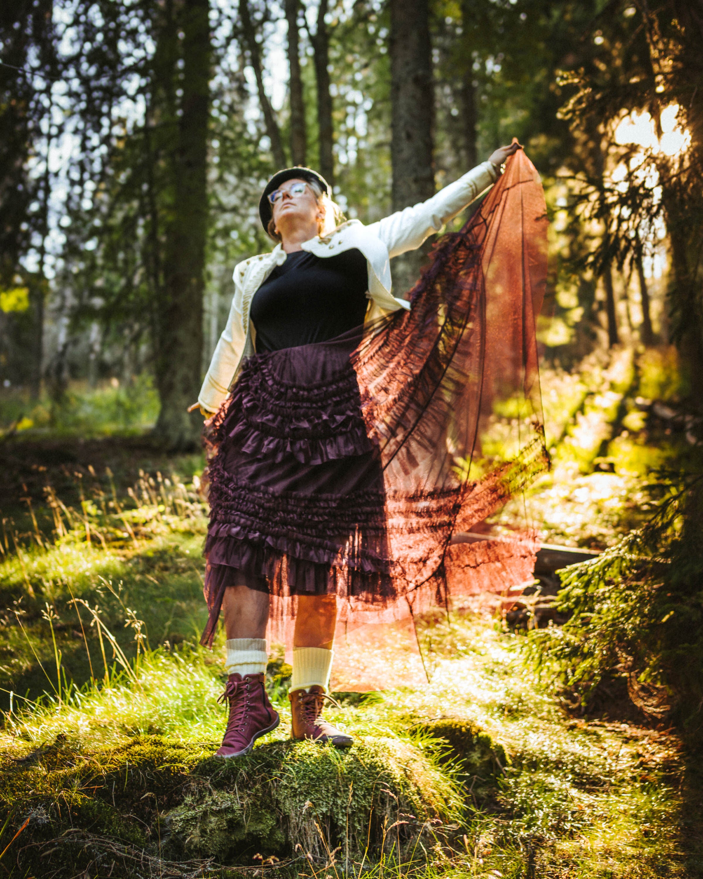 Wildling Shoes Haldy Burgunder stivali alti bordeaux lana