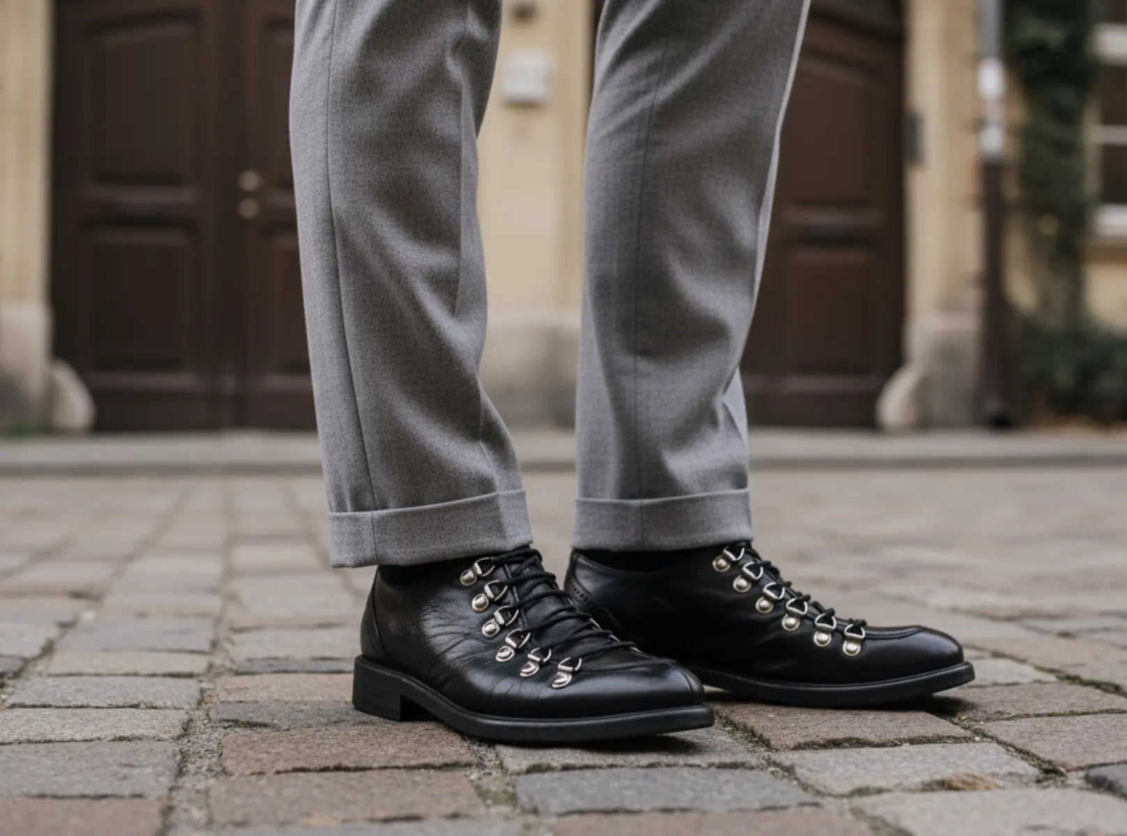 Sandro Barbera Stone Wax 34212 scarpa norvegese nero cuoio