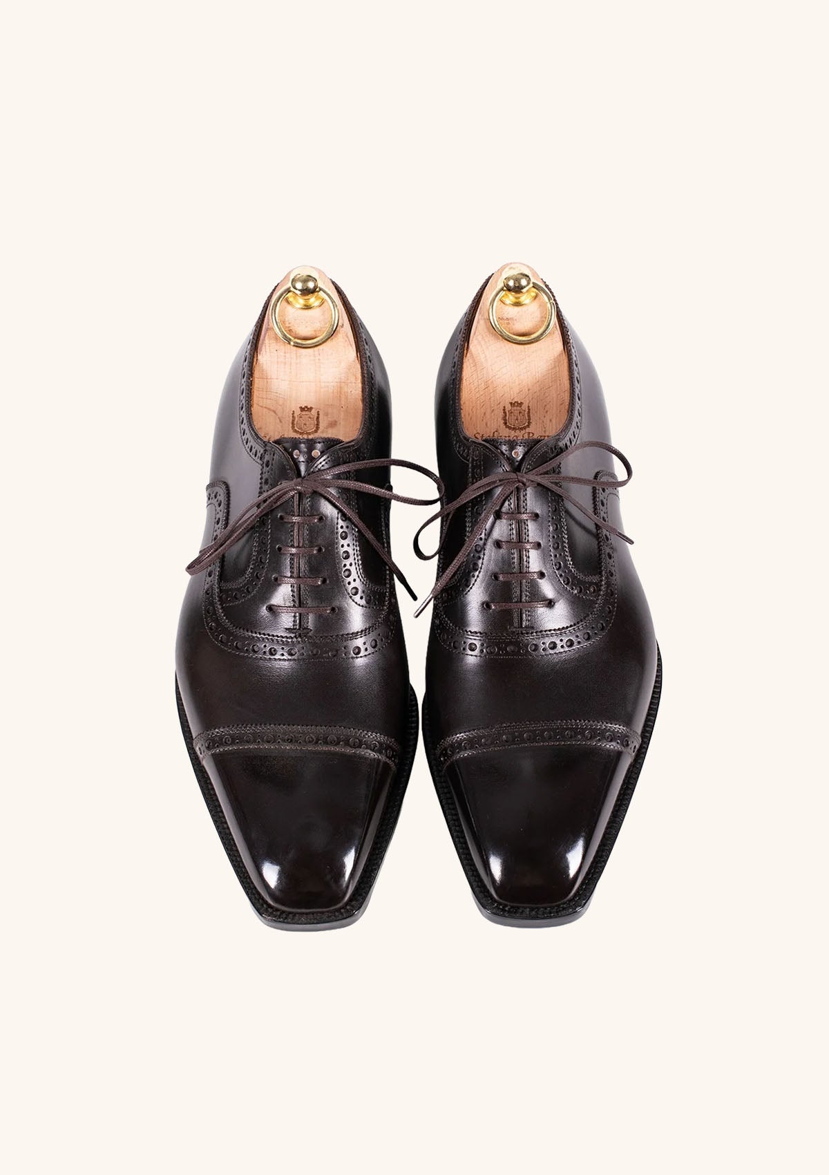 Stefano Bemer Oxfords T6622 Francesine Pelle Marrone Brogue