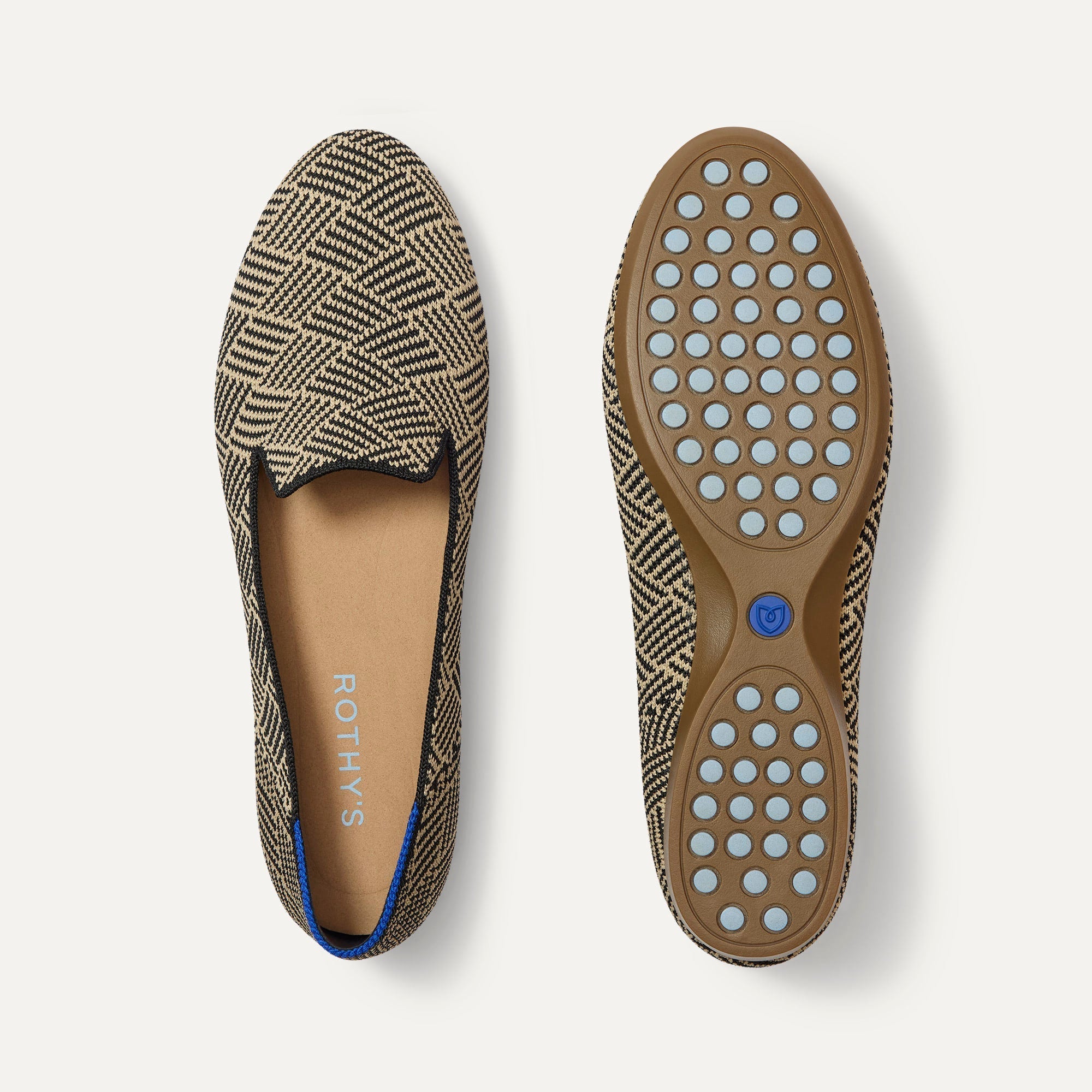 Rothy's The Daily Loafer mocassini Black Zig Zag comodi