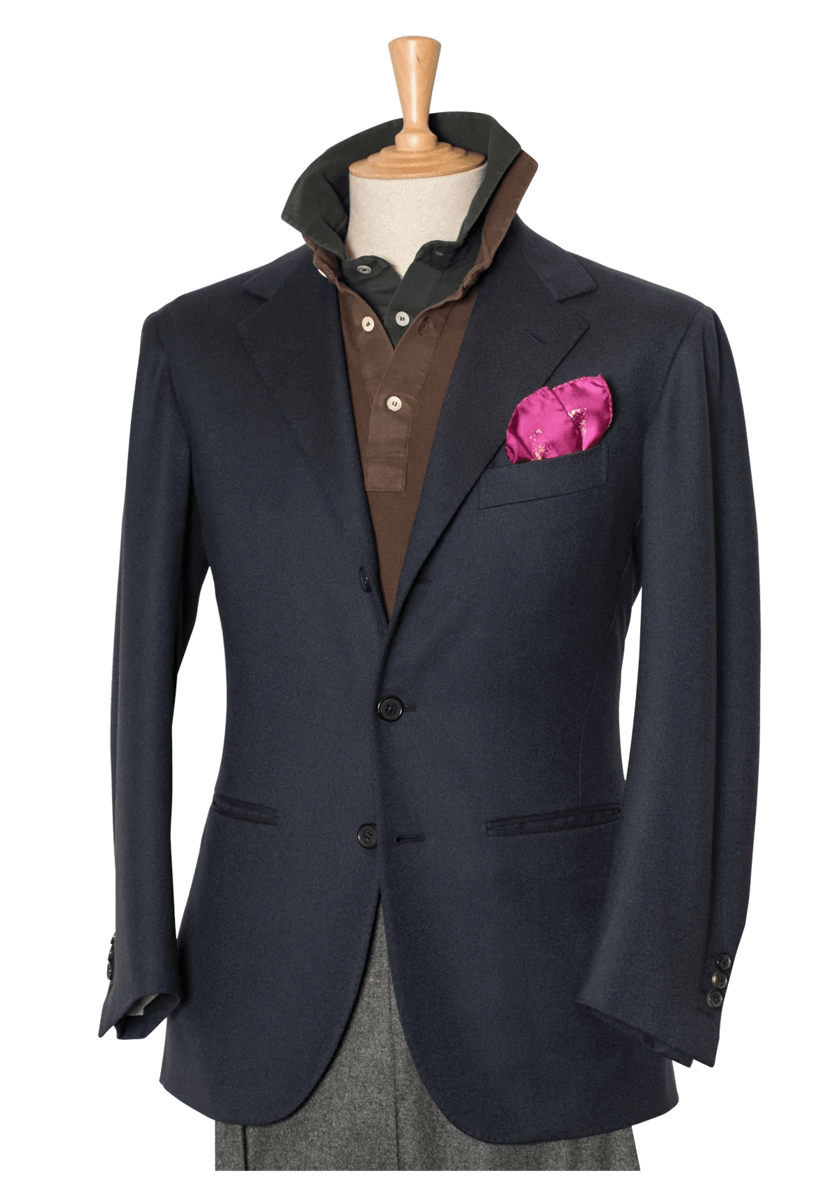 Stefano Bemer Blazers SV2012 Giacca Blu Lanaccia Taglia 46