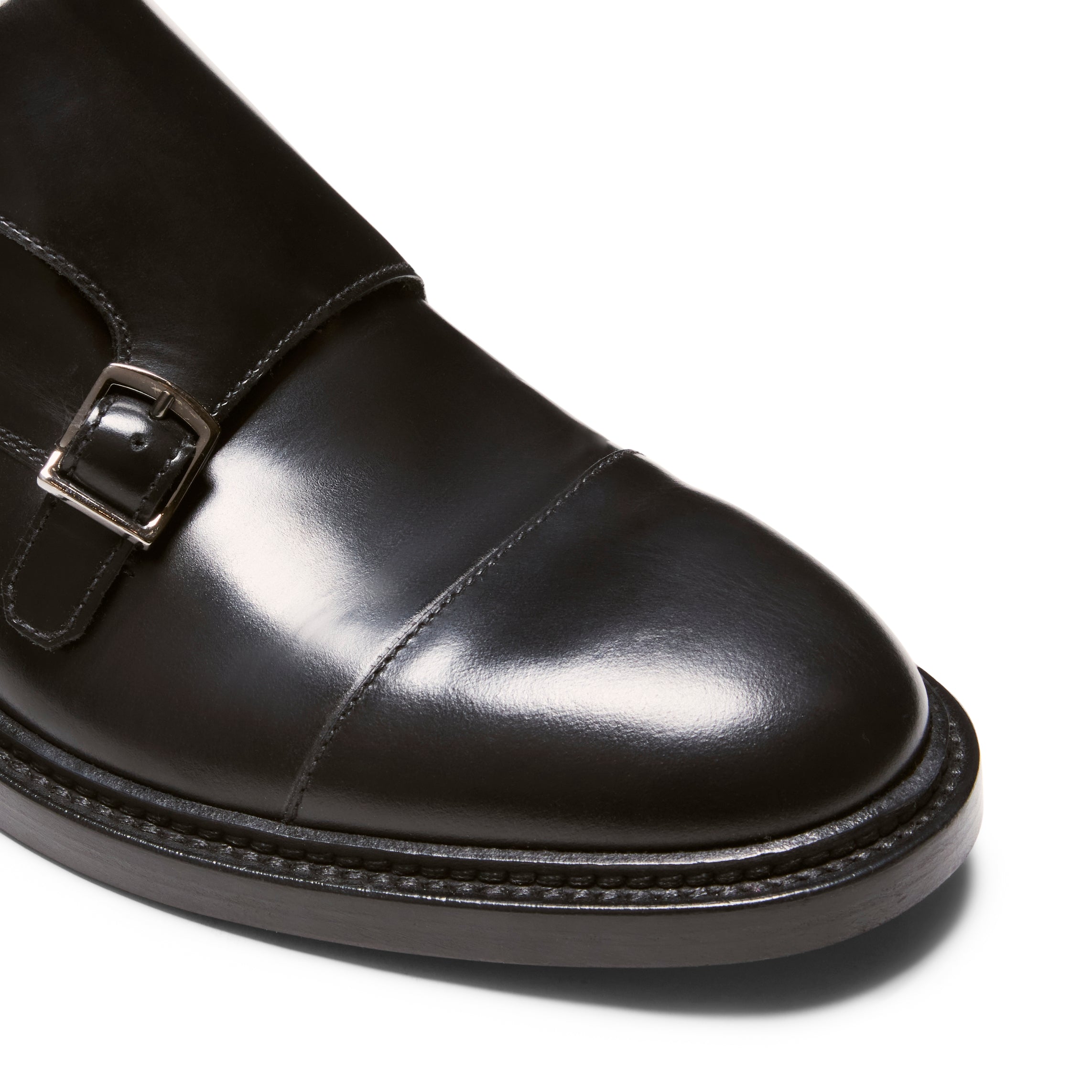 F.lli Rossetti Derby Doppia Fibbia 14756 scarpe pelle nera