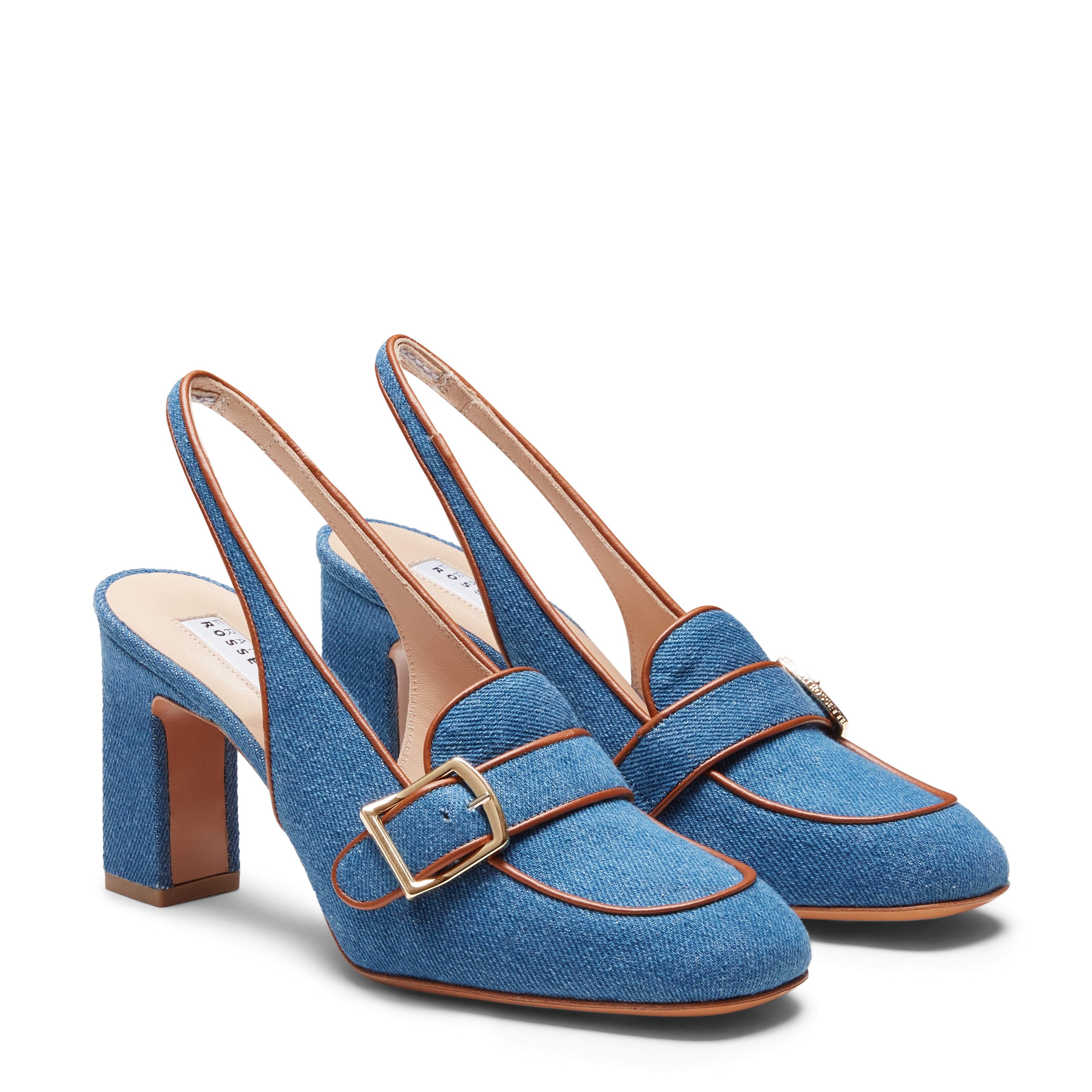 F.lli Rossetti 68223 sandalo donna blucina denim tacco 80