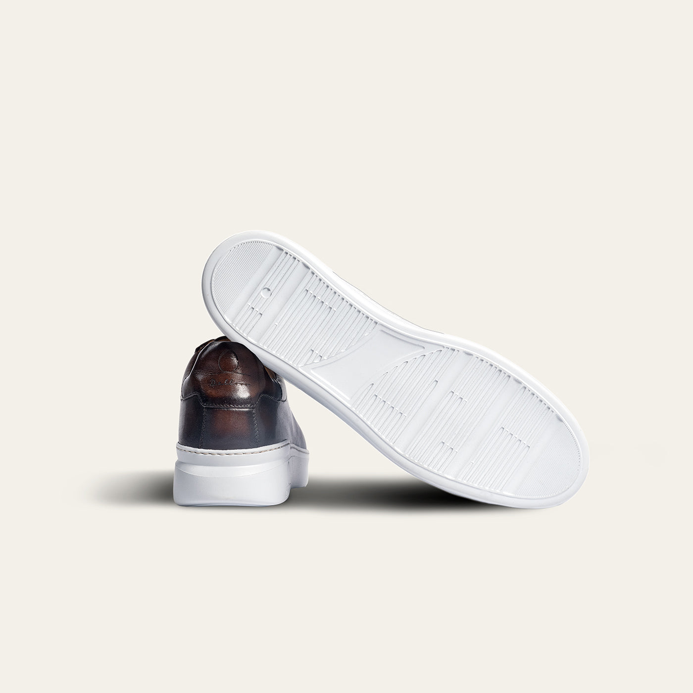 Dellovo Posillipo Sneaker Uomo Nero Pelle Vitello