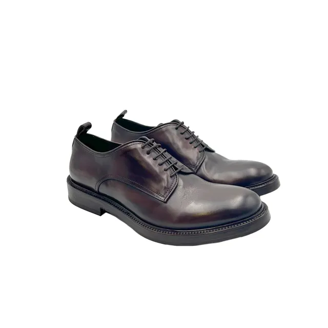 Sandro Barbera Stone Wax 34228 Derby stringate cioccolato