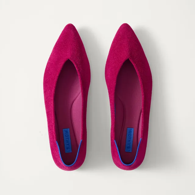 Rothy's The Point III ballerine rosa ReVelvet Mulberry