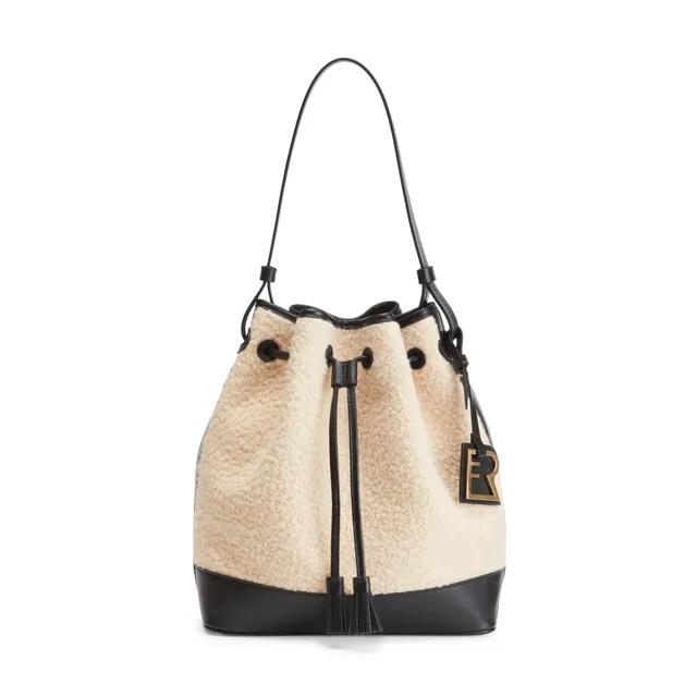 F.lli Rossetti Royal 84895 Borsa Secchiello Avorio Nero