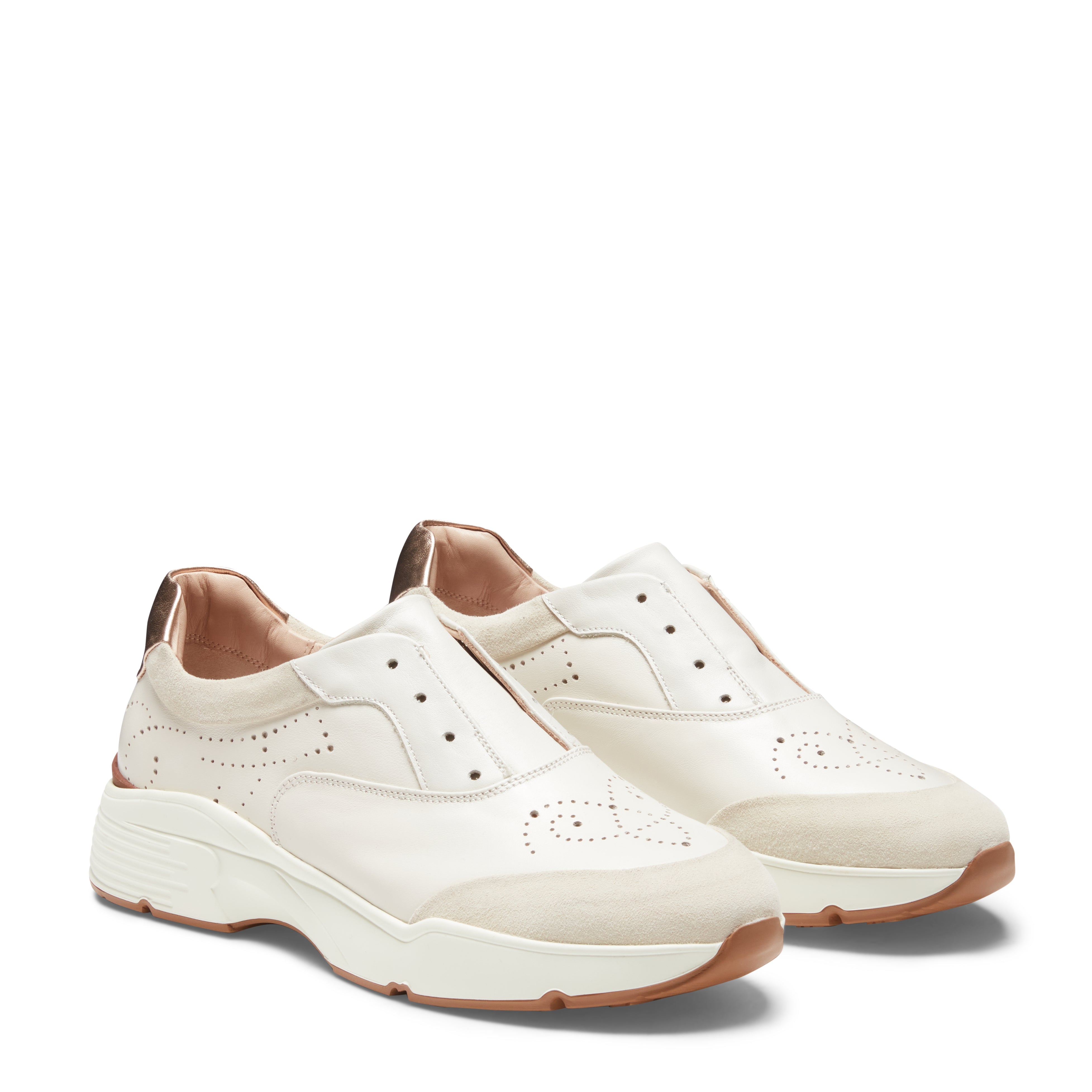 F.lli Rossetti 77205 Sneaker Donna Pelle Riso Traforata