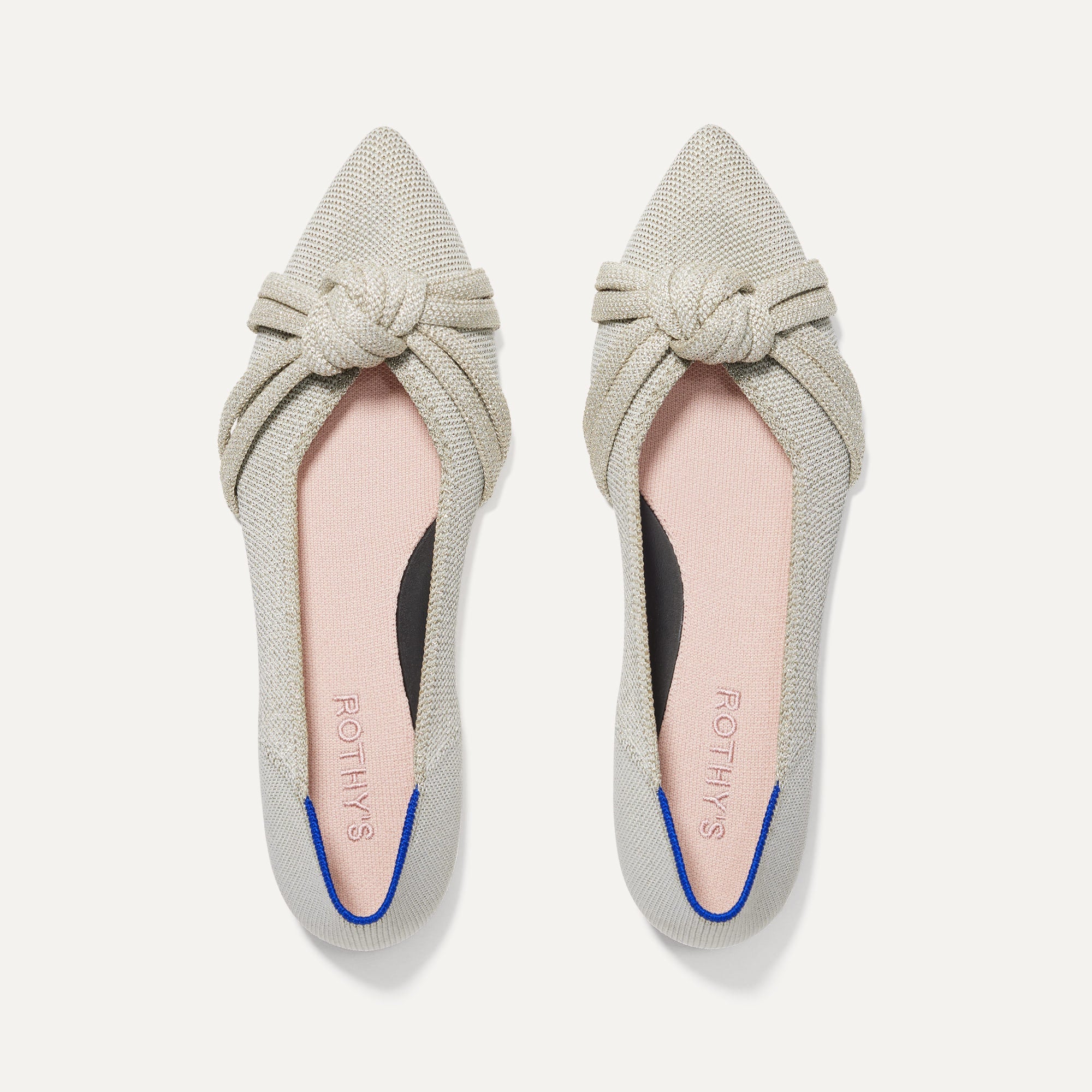 Rothy's The Knot Point II ballerine donna Sea Green punta