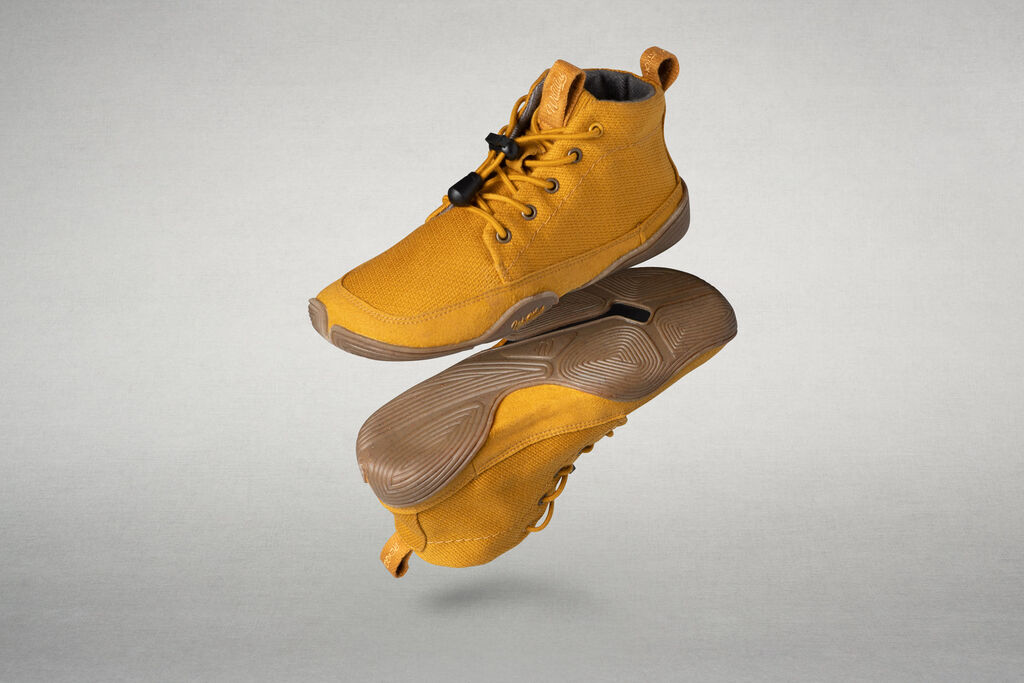 Wildling Vigor Golden Yellow scarpe alte bambino gialle cotone