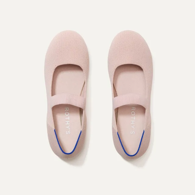 Rothy's The Kids Mary Jane ballerine bambina Ballerina rosa cipria